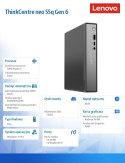 Lenovo Komputer ThinkCentre Neo 55q Tiny G6 13GN0033PB W11Pro 3 210/16GB/512GB/AMD Radeon/3YR OS