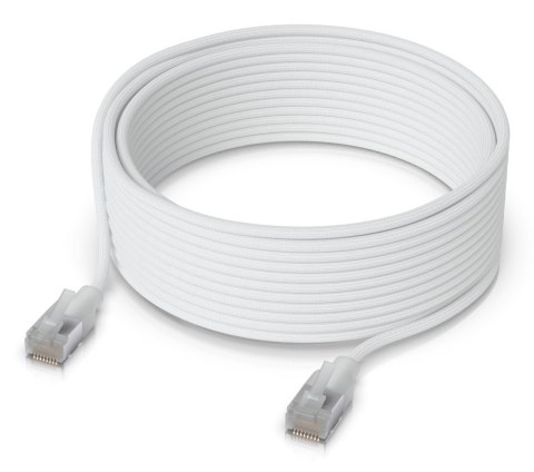 Ubiquiti UACC-Cable-Patch-EL-C6A-12M-W kabel sieciowy Półprzezroczysty, Biały Cat6a Okrągły
