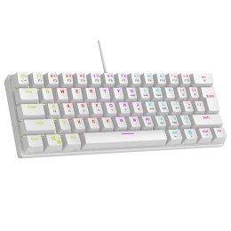 RAMPAGE KLAWIATURA MECHANICZNA PLOWER K60 Biała