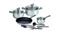Zestaw garnki patelnia Tefal Daily Cook stal indukcja 11 elementów