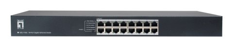 LevelOne GEU-1632 Nie zarządzany Gigabit Ethernet (10/100/1000) 1U Szary