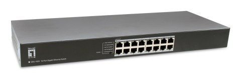 LevelOne GEU-1632 Nie zarządzany Gigabit Ethernet (10/100/1000) 1U Szary