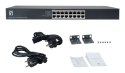 LevelOne GEU-1632 Nie zarządzany Gigabit Ethernet (10/100/1000) 1U Szary