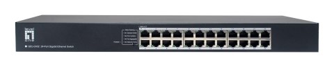 LevelOne GEU-2432 Nie zarządzany Gigabit Ethernet (10/100/1000) 1U Szary