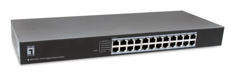 LevelOne GEU-2432 Nie zarządzany Gigabit Ethernet (10/100/1000) 1U Szary