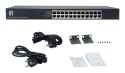 LevelOne GEU-2432 Nie zarządzany Gigabit Ethernet (10/100/1000) 1U Szary