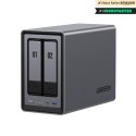 Ugreen NASync DXP2800 NAS System 2-Bay Kompaktowy Intel® N N100 8 GB DDR5 0 TB UGOS Pro Czarny