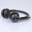 Lindy L118 Zestaw słuchawkowy Bezprzewodowy Opaska na głowę Biuro/centrum telefoniczne USB Type-C Bluetooth Podstawka do ładowan