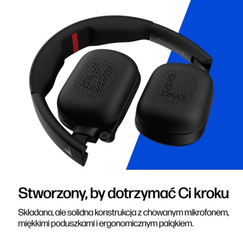 HP Poly Składany stereofoniczny zestaw słuchawkowy Bluetooth Focus 625 Fold