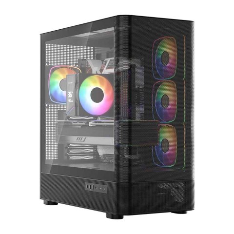 MODECOM OBUDOWA VOLCANO AQ 300 ARGB MIDI CZARNA