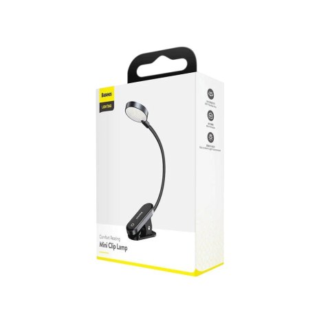Baseus Lampka akumulatorowa z klipsem USB 3W MINI CLIP