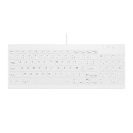 Contour Design Active Key AK-C7012 klawiatura Medyczna USB Francuski Biały