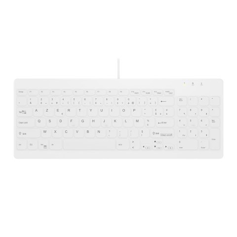 Contour Design Active Key AK-C7012 klawiatura Medyczna USB Francuski Biały