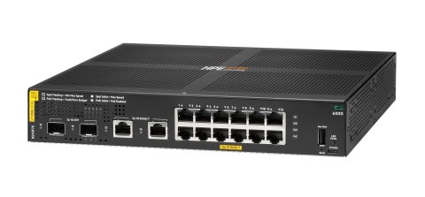 HPE Aruba Networking CX 6000 12p 10M/100M/1G Class4 PoE 2p SFP 1G 139W Switch Zarządzany L3 Gigabit Ethernet (10/100/1000) Obsłu