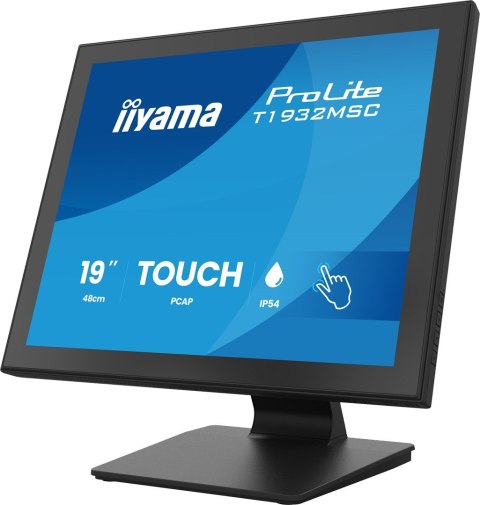 Iiyama ProLite T1932MSC-B2S monitor komputerowy 48,3 cm (19") 1280 x 1024 px SXGA LED Ekran dotykowy Czarny