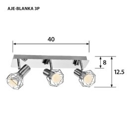 Listwa Activejet AJE-BLANKA 3P (120 W; E14 x 3)