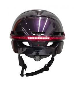 LIVALL Kask miejski Bluetooth 54-58 cm LED/SOS/Intercom fioletowy BH51NEO-M-ULV
