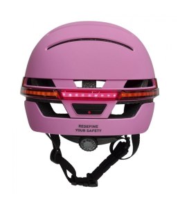 LIVALL Kask miejski Bluetooth 54-58 cm LED/SOS/Intercom różowy BH51NEO-M-PNK