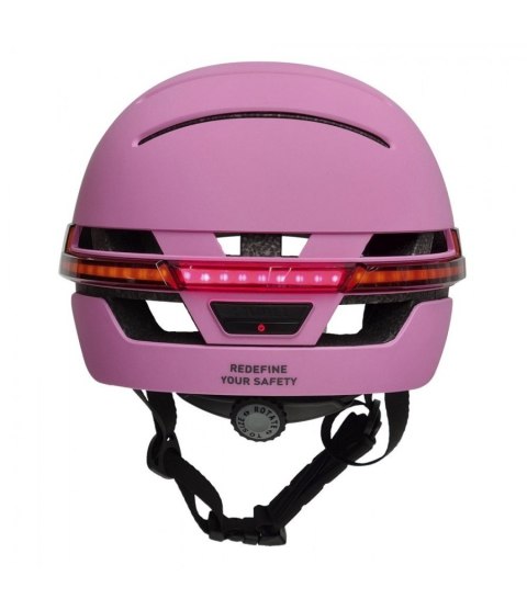 LIVALL Kask miejski Bluetooth 54-58 cm LED/SOS/Intercom różowy BH51NEO-M-PNK