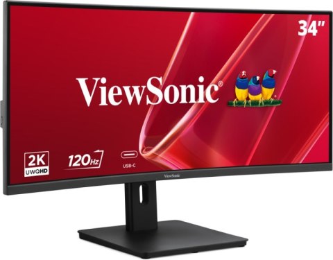 Viewsonic VA VA3420C-2 monitor komputerowy 86,4 cm (34") 3440 x 1440 px UltraWide Quad HD LED Czarny