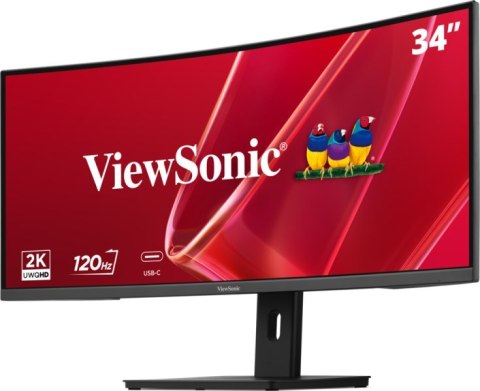 Viewsonic VA VA3420C-2 monitor komputerowy 86,4 cm (34") 3440 x 1440 px UltraWide Quad HD LED Czarny