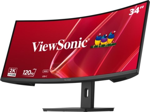 Viewsonic VA VA3420C-2 monitor komputerowy 86,4 cm (34") 3440 x 1440 px UltraWide Quad HD LED Czarny