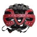 TECHLY Kask rowerowy MTB Bluetooth 54-58 cm LED/SOS/Intercom czerwony MT1NEO-M-RED
