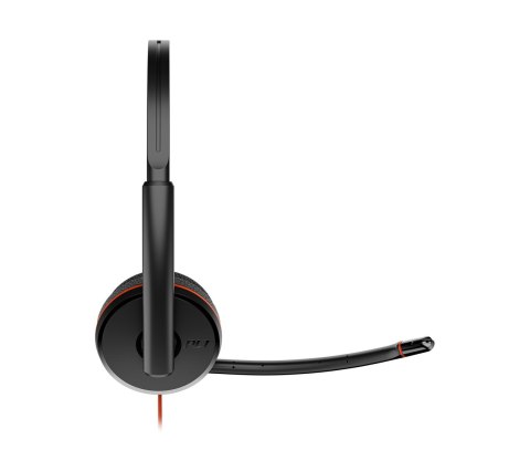 Poly Blackwire 3220 Stereo USB-C Headset +USB-C/A Adapter