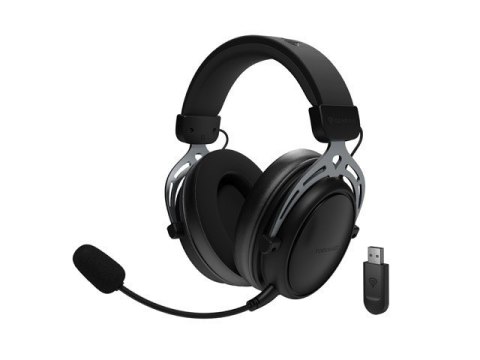 GENESIS Toron 706 Zestaw słuchawkowy Przewodowy i Bezprzewodowy Opaska na głowę Gaming USB Type-C Bluetooth Czarny