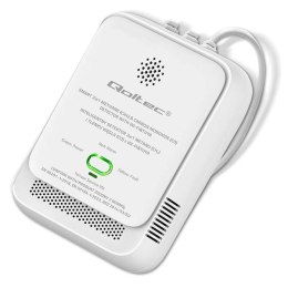 Czujnik 2w1 wycieku gazu ziemnego i tlenku węgla(czadu), detektor CH4, CO; Wi-Fi; Tuya & Smart Life; 85dB Qoltec