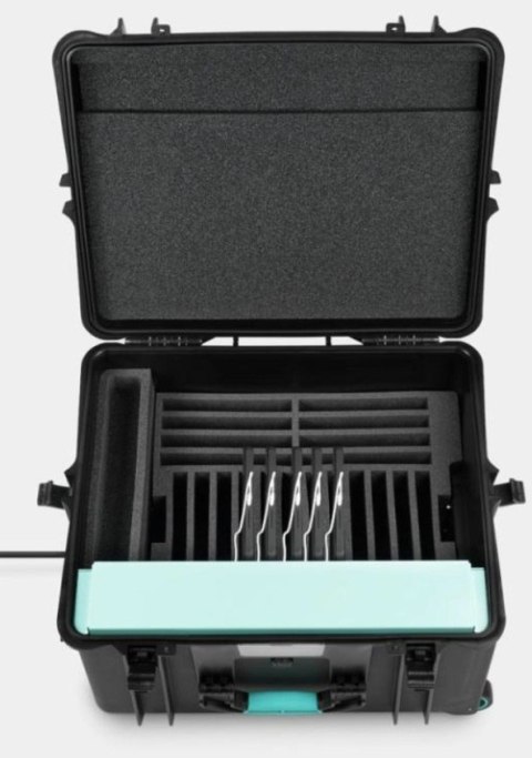 Walizka ładująca na 10 laptopów 15,6" 10 gniazd 230V AC