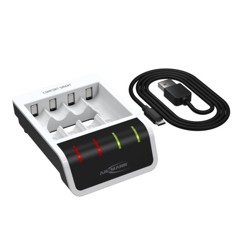 Ansmann Comfort Smart ładowarka akumulatorów Akumulator do domowego użytku USB