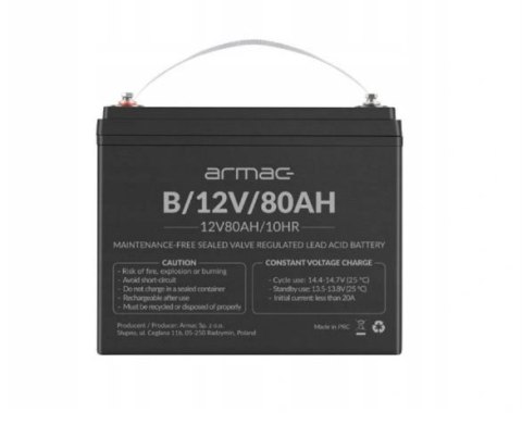 Akumulator żelowy do Ups Armac B/12V/80Ah
