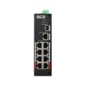 BCS BCS-L-SP0801G-1SFP(II) Fast Ethernet (10/100) Obsługa PoE Szyna DIN Czarny