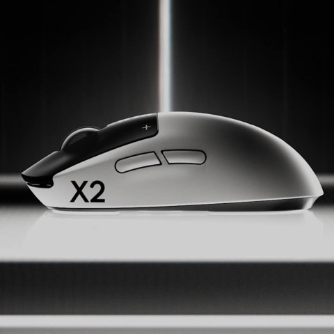 Logitech G PRO X2 SUPERSTRIKE myszka Gaming Dla praworęcznych RF Wireless + USB Type-C Optyczny 44000 DPI