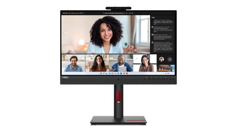 Lenovo Monitor ThinkVision 23.8" T24mv-30 16:9 Panel IPS 1920 x 1080 Lift USB Hub Daisy Chain Ethernet RJ45 Camera & Speakers DP