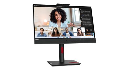 Lenovo Monitor ThinkVision 23.8" T24mv-30 16:9 Panel IPS 1920 x 1080 Lift USB Hub Daisy Chain Ethernet RJ45 Camera & Speakers DP