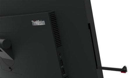 Lenovo Monitor ThinkVision 23.8" T24mv-30 16:9 Panel IPS 1920 x 1080 Lift USB Hub Daisy Chain Ethernet RJ45 Camera & Speakers DP