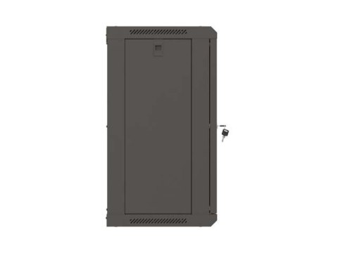 LANBERG SZAFA INSTALACYJNA RACK WISZĄCA 19" 12U 540X350 CZARNA DRZWI PRZESZKLONE (FLAT PACK)