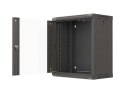 LANBERG SZAFA INSTALACYJNA RACK WISZĄCA 19" 12U 540X350 CZARNA DRZWI PRZESZKLONE (FLAT PACK)