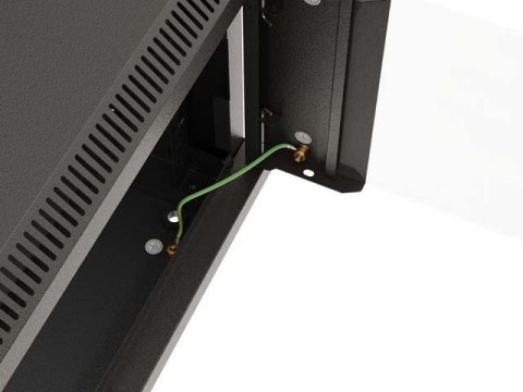 LANBERG SZAFA INSTALACYJNA RACK WISZĄCA 19" 12U 540X350 CZARNA DRZWI PRZESZKLONE (FLAT PACK)