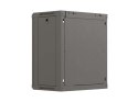 LANBERG SZAFA INSTALACYJNA RACK WISZĄCA 19" 12U 540X350 CZARNA DRZWI PRZESZKLONE (FLAT PACK)