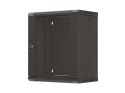 LANBERG SZAFA INSTALACYJNA RACK WISZĄCA 19" 12U 540X350 CZARNA DRZWI PRZESZKLONE (FLAT PACK)