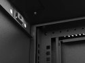 LANBERG SZAFA INSTALACYJNA RACK WISZĄCA 19" 12U 540X350 CZARNA DRZWI PRZESZKLONE (FLAT PACK)