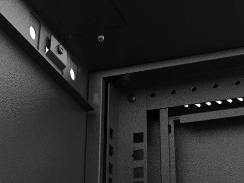 LANBERG SZAFA INSTALACYJNA RACK WISZĄCA 19" 12U 540X350 CZARNA DRZWI PRZESZKLONE (FLAT PACK)