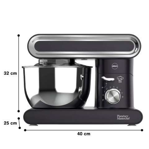 ELDOM ROBOT PLANETARNY WRK1400 RETTI 1400W MOC MAX 1900W CZARNY MISA 6,2 L WOLNY START