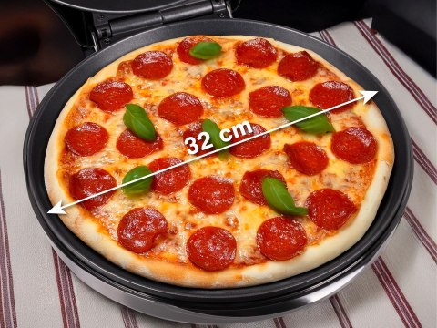 ELDOM URZADZENIE DO PIZZY ST1000 PIZZO 1450W ŚREDNICA PŁYT 32 CM