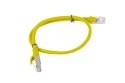 Patchcord UTP Lanberg PCU5-10CC-0050-Y (RJ45 - RJ45 ; 0,50m; UTP; kat. 5e; kolor żółty)