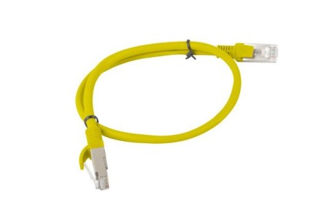Patchcord UTP Lanberg PCU5-10CC-0050-Y (RJ45 - RJ45 ; 0,50m; UTP; kat. 5e; kolor żółty)