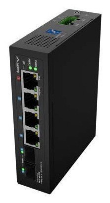 SWITCH LANBERG ILGE-4P-2S-90 LIGHT INDUSTRIAL POE 1XBT 3XAT 2XSFP DIN GIGABIT ETHERNET